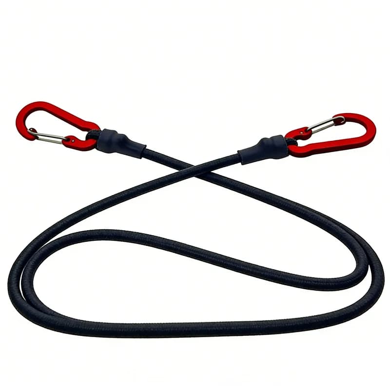 Elastic Ropes Heavy Duty Durable Nylon High Elasticity with Sturdy Metal Buckles 7 Types for Fishing Boats Docking Tying Car