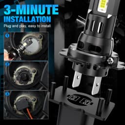 XSTORM H7 LED Lights Bulbs 150W 60000LM H1 LED Headlights Canbus H4 LED Headlights Car Turbo Lamps 6000K 12V Automobile 
