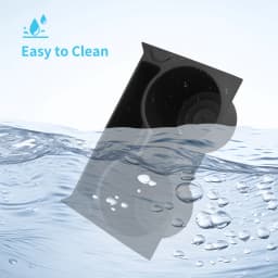 Smabee for Kia EV3 EV4 2024-2026 Center Console Water Cup Holder Shock-Absorbing Storage Tray TPE Car Interior Accessories Black