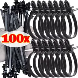 Auto Nylon Wire Harness Fixing Cable Tie Push Mount Zip Strap Self Locking Car Clip Retainer Fastener Universal Routing Tool