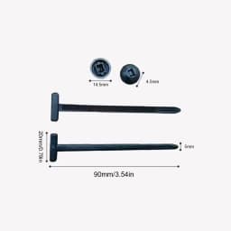 Universal Car Nylon Cable Tie Buckles Heavy Duty Self-Locking Zip Ties Holder with Pin Button Fasteners Car UV Resistant Ties