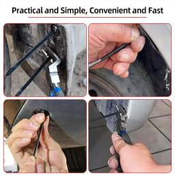 Universal Car Nylon Cable Tie Buckles Heavy Duty Self-Locking Zip Ties Holder with Pin Button Fasteners Car UV Resistant Ties