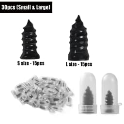 Spiral Tire Repair Plugs Rubber Screw Nails Puncture Patch Kit Quick Fix for Car Motorcycle Bike Vacuum Tires Tubeless