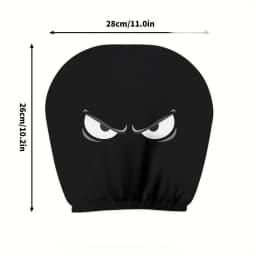 2PCS Evil Eye Printed Car Headrest Covers | 100% Durable Comfortable Snug Fit | Hot Sale Auto Interior Decor Accessories