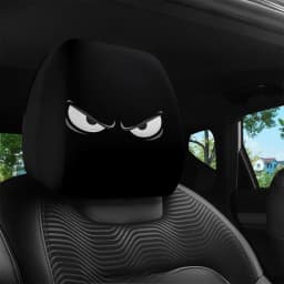 2PCS Evil Eye Printed Car Headrest Covers | 100% Durable Comfortable Snug Fit | Hot Sale Auto Interior Decor Accessories