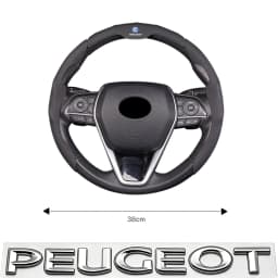 Car Steering Wheel Cover Breathable and Anti Slip Leather Handle Cover For VW Golf T‑Roc Tiguan Polo Passat T‑Cross Taigo ID.4