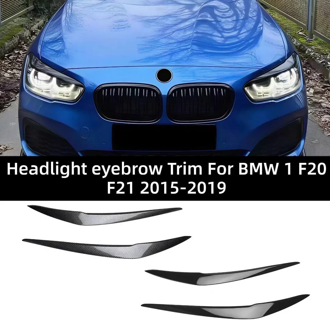 Front Headlight Eyebrow Eyelid Trim Wide Body Kit Tuning Accessories For BMW 1 Series F20 F21 116d 118i 120i 120d M135i 2015-19