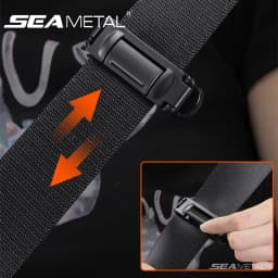 SEAMETAL Car Seat Belt Fastener Clip Flexible Adjustable Seat Belt Adjuster Universal Safty Belt Buckle