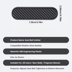 SEAMETAL Car Seat Belt Fastener Clip Flexible Adjustable Seat Belt Adjuster Universal Safty Belt Buckle