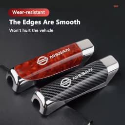 Car Hand Brake Cover for Nissan Logo Handbrake Grips Protection Cover Leaf Juke Murano Altima Note Teana Qashqai X-Trail