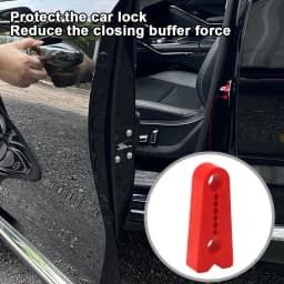 4pcs Car Door Lock Shock Absorber Silicone Cover Noise Reduction & Anti-Collision Pad, Universal Latch Protector for Auto Door