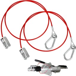 Universal Heavy Duty Stainless Steel Caravan Trailer Breakaway Rope Brake Away Safety Cable Braked Hitch Accessories Parts