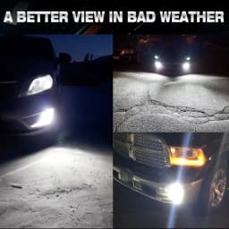 XSTORM H7 LED Fog Lights Bulbs H4 H11 9005 9006 LED Headlight for Car 80W 20000LM 6000K Auto Headlamps Plug & Play 12V 24V