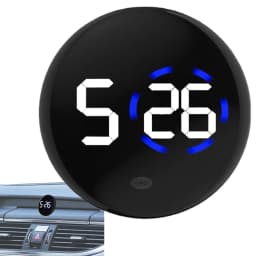 Fashionable Car LED Clock Touch-Control Dashboard Watch with LED Display Light for Fridge RV Classroom Travel Vehicle