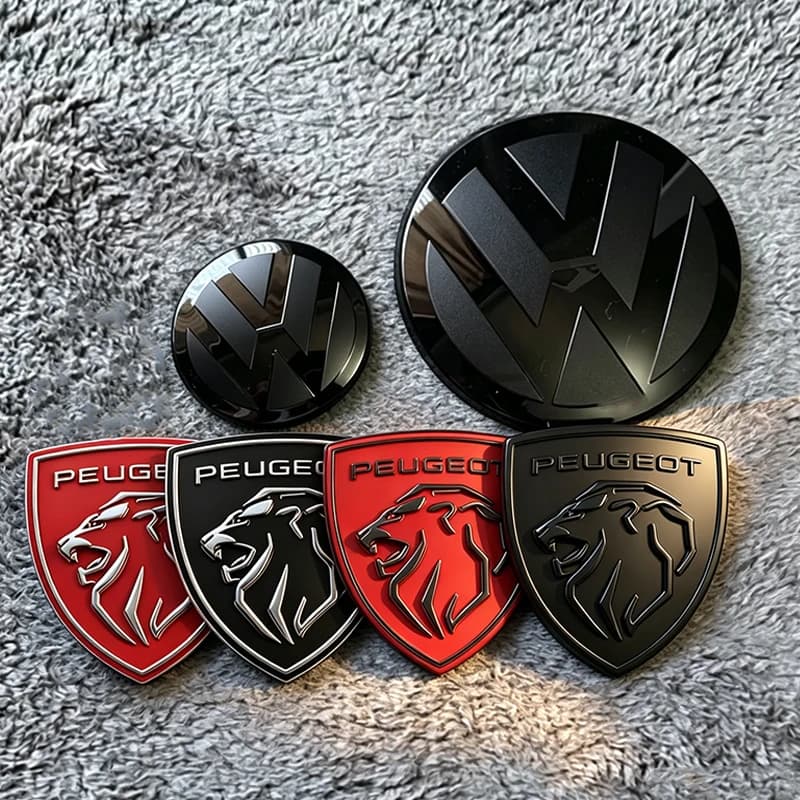 Not Affect ACC Car Front Grill Rear Trunk Emblem Lid For Peugeot For VW Polo Golf MK7 Passat Tiguan CC T-ROC Arteon/Car keychain