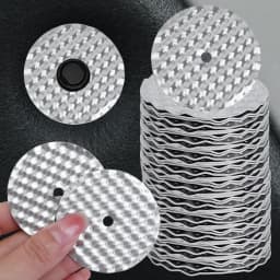 50/1PCS Car Heat Shield Aluminum Gasket for Volkswagen Audi Exhaust Pipe Insulation Front Panel Fixing Repair Kit Protection Mat