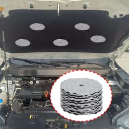 50/1PCS Car Heat Shield Aluminum Gasket for Volkswagen Audi Exhaust Pipe Insulation Front Panel Fixing Repair Kit Protection Mat