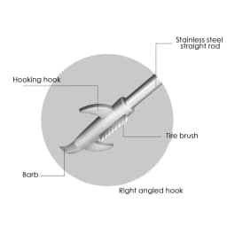 Car Tire Stone Remover Hook Safety Wheel Tread Slot Stone Gravel Remover For Car Tire Scraping And Stone Cleaning