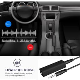 3.5mm Audio Aux Cable Anti-interference Ground Loop Noise Filter Lsolator Eliminate Cancelling For Home Stereo Car Audio System