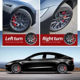 Brake Caliper Covers For Tesla Model 3 Highland 2024 2025 2026 Accessories 4pcs With Decals 18 19in Wheel(Not Fit 2017-2023)