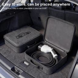 EV Charger Storage Case Felt Electric Vehicle Charging Cord Organizer Electric Vehicle Charging Cable Organizer Bag for Car