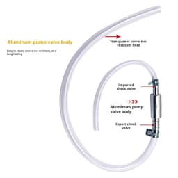 1Pcs Brake Fluid Bleeder Hose with One-Way Non-Return Check Valve Auto Car Vehicle Motorcycle Brake Clutch Bleeder Hose Pipe Kit