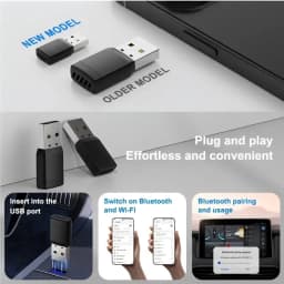 Wireless CarPlay Android Auto 2IN1 Type-C USB Wired to Wireless CarPlay Android Auto Adapter Bluetooth for VW Audi Volvo Toyota