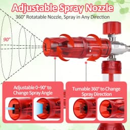 BEAR FORCE Upgraded Pressure Mini Foam Cannon Pro with 1/4" Quick Connector, 360°Adjustable Snow Foam Lance for Pressure Washer