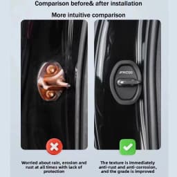 4-piece Jaecoo car door lock protection cover, stylish design, reduces door closing noise, beautiful car