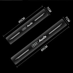 4pcs Car Door Sill Bumper Protector Emblems 3D Stickers Car Styling For Audi A3 A4 A5 A6 A7 A8 Q2 Q3 Q5 Q7 Q8 S7 S8 S3 S4 RS5