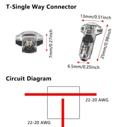 10/20/30pcs T1 2 Pin Way Plug Car Wire Cable Snap No-solder No-peel Quick Terminal Connections Joiners Auto Plug Accessories