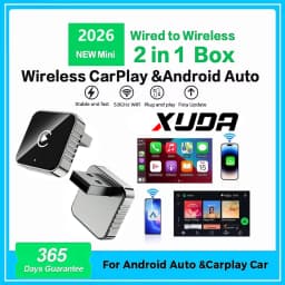 XUDA 2026 Latest Wireless CarPlay Apapter USB CarPlay & Android Auto,Type-C Port,Converts Wired to Wireless,Plug & Play,Auto-C