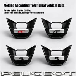 Car Interior Decoration Steering Wheel Cover Bottom Trim Sticker Accessories For VW Golf Tiguan T-Roc Polo Passat ID.4 T-Cross