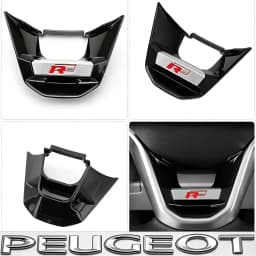 Car Interior Decoration Steering Wheel Cover Bottom Trim Sticker Accessories For VW Golf Tiguan T-Roc Polo Passat ID.4 T-Cross