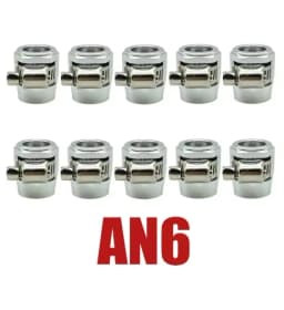 10X AN4 AN6 AN8 AN10 AN12 Car Hose Clamp Radiator Modified Fuel Water Pipe Tube Clip Buckle Fitting Oil Hose Clamps End Finisher