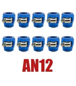 10X AN4 AN6 AN8 AN10 AN12 Car Hose Clamp Radiator Modified Fuel Water Pipe Tube Clip Buckle Fitting Oil Hose Clamps End Finisher