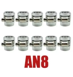 10X AN4 AN6 AN8 AN10 AN12 Car Hose Clamp Radiator Modified Fuel Water Pipe Tube Clip Buckle Fitting Oil Hose Clamps End Finisher