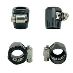 10X AN4 AN6 AN8 AN10 AN12 Car Hose Clamp Radiator Modified Fuel Water Pipe Tube Clip Buckle Fitting Oil Hose Clamps End Finisher