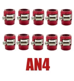 10X AN4 AN6 AN8 AN10 AN12 Car Hose Clamp Radiator Modified Fuel Water Pipe Tube Clip Buckle Fitting Oil Hose Clamps End Finisher