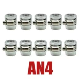 10X AN4 AN6 AN8 AN10 AN12 Car Hose Clamp Radiator Modified Fuel Water Pipe Tube Clip Buckle Fitting Oil Hose Clamps End Finisher