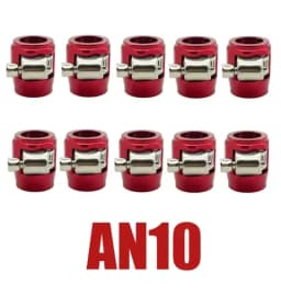 10X AN4 AN6 AN8 AN10 AN12 Car Hose Clamp Radiator Modified Fuel Water Pipe Tube Clip Buckle Fitting Oil Hose Clamps End Finisher