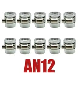 10X AN4 AN6 AN8 AN10 AN12 Car Hose Clamp Radiator Modified Fuel Water Pipe Tube Clip Buckle Fitting Oil Hose Clamps End Finisher