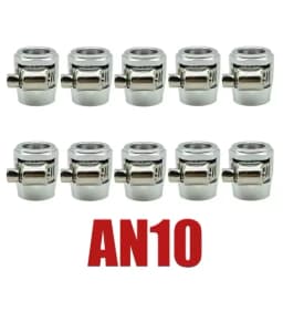 10X AN4 AN6 AN8 AN10 AN12 Car Hose Clamp Radiator Modified Fuel Water Pipe Tube Clip Buckle Fitting Oil Hose Clamps End Finisher