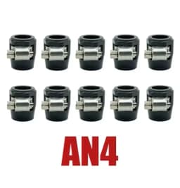 10X AN4 AN6 AN8 AN10 AN12 Car Hose Clamp Radiator Modified Fuel Water Pipe Tube Clip Buckle Fitting Oil Hose Clamps End Finisher