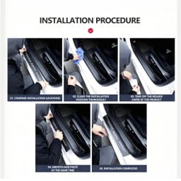 Car Door Plate Threshold Universal Anti-scratch Protector Sticke Auto Accessories For Ebro S400 S700 S800 Jaecoo J7 J8 Omoda 5