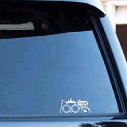 Princess Donut Car Window Decals, Dungeon Crawl Car Decals, Vinyl Stickers for Car Window Decoration, Car Decoration