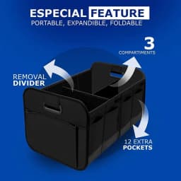 Expandable Car Storage Organizer, Portable Collapsible Cargo Container for SUV, Truck, Van