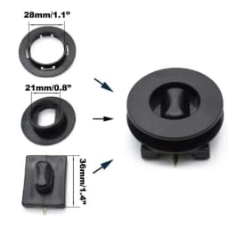 New 4Pcs Black Anti-Slip Car Floor Mounting Clamps Carpet Mats Fixing Clips Floor Holders Sleeves Universal Interior Accessories