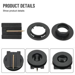 New 4Pcs Black Anti-Slip Car Floor Mounting Clamps Carpet Mats Fixing Clips Floor Holders Sleeves Universal Interior Accessories