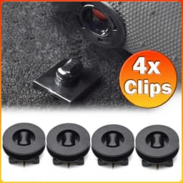 New 4Pcs Black Anti-Slip Car Floor Mounting Clamps Carpet Mats Fixing Clips Floor Holders Sleeves Universal Interior Accessories